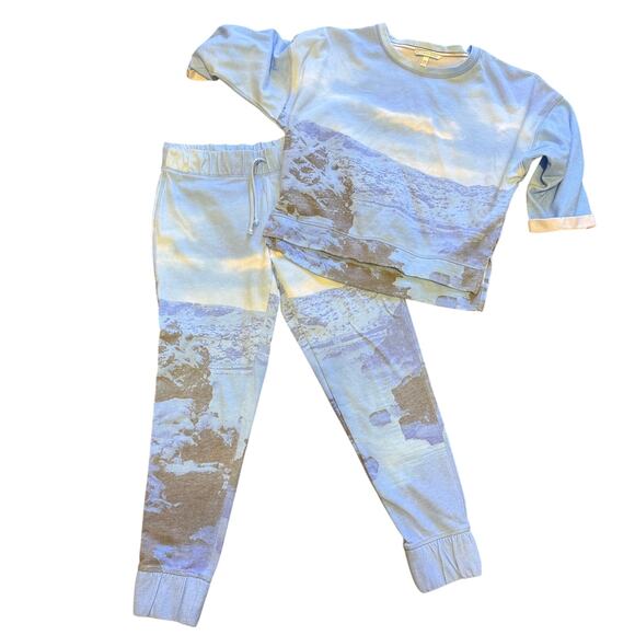 RARE Victoria’s Secret Angel Ocean Blue Beach  Sweatpant & Sweatshirt Set Size S - Picture 1 of 15